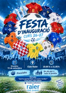 Cartell de Festa d’inauguració del curs 26-27